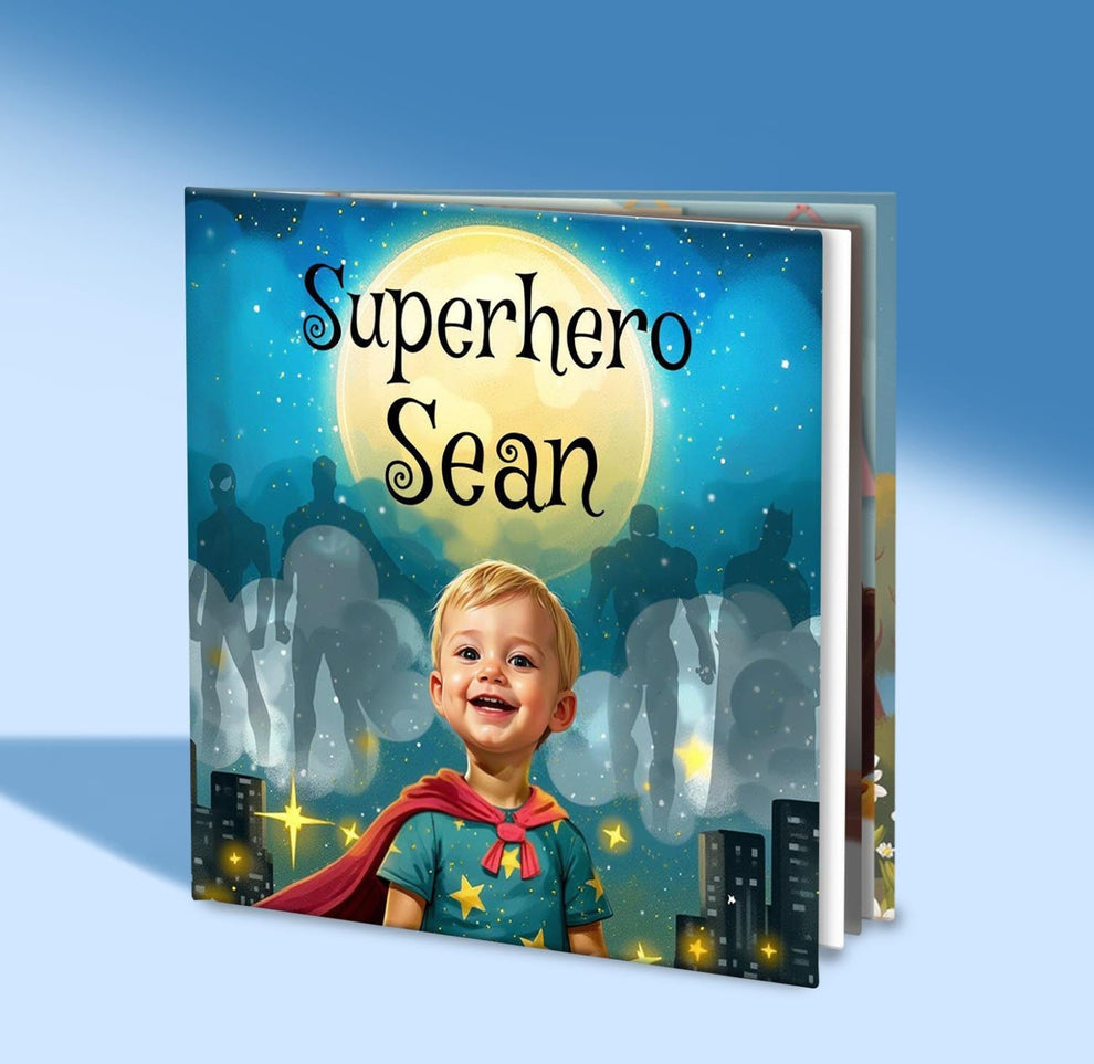 Superhero — personalized book cover
