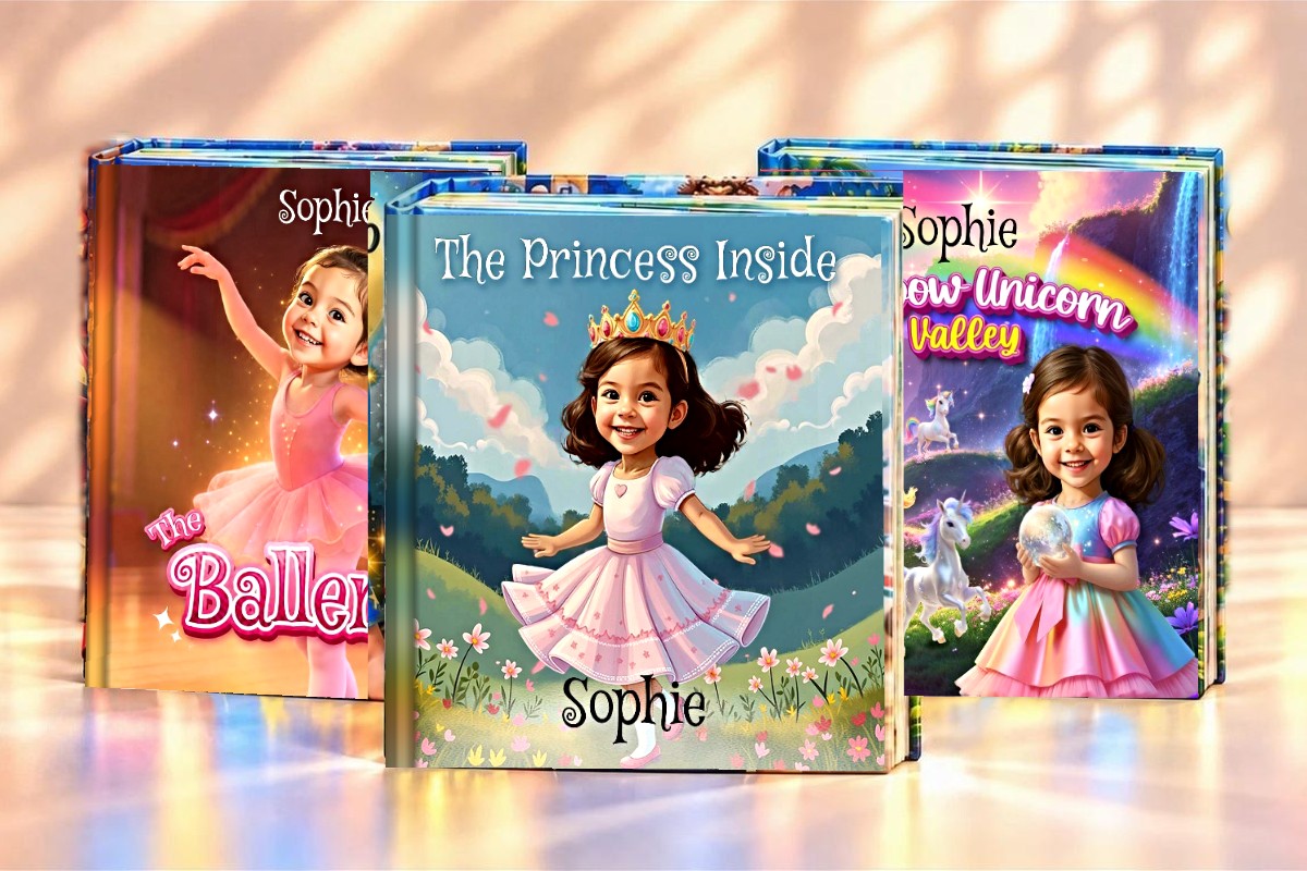 Personalized 3-Book Story Series | Hardcover - Girls