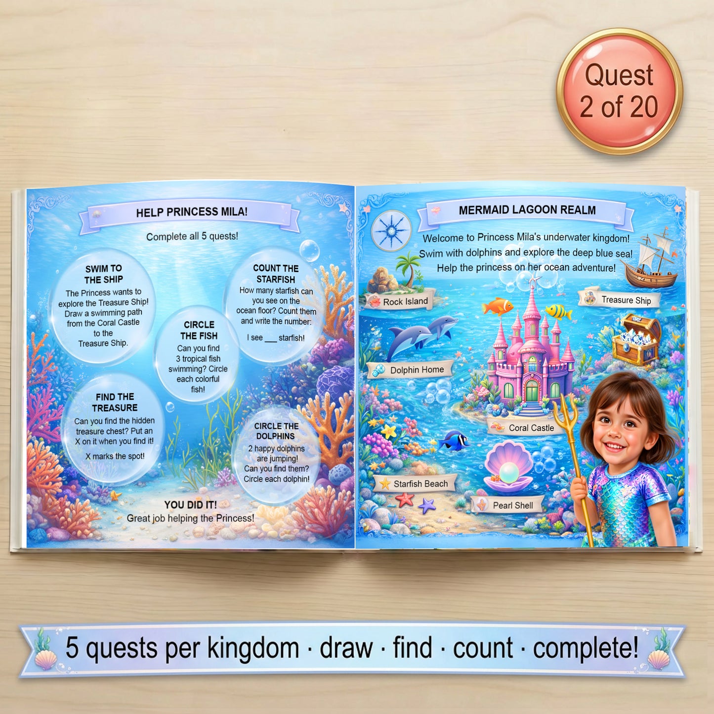 Princess Kingdom Map Quest Book