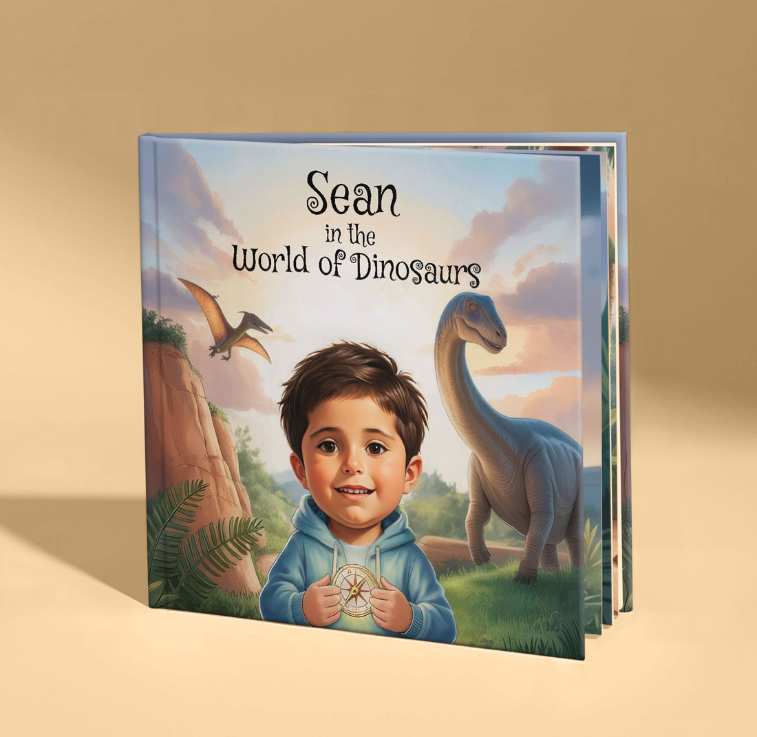 The World of Dinosaurs — personalized book cover