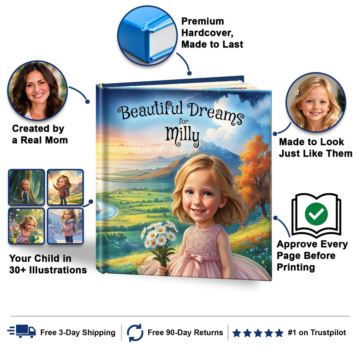 Beautiful Dreams personalized storybook