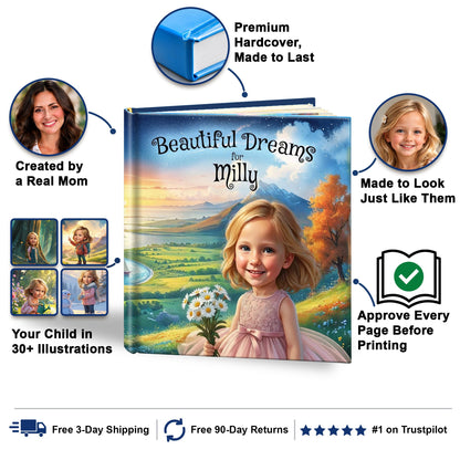 Beautiful Dreams personalized storybook
