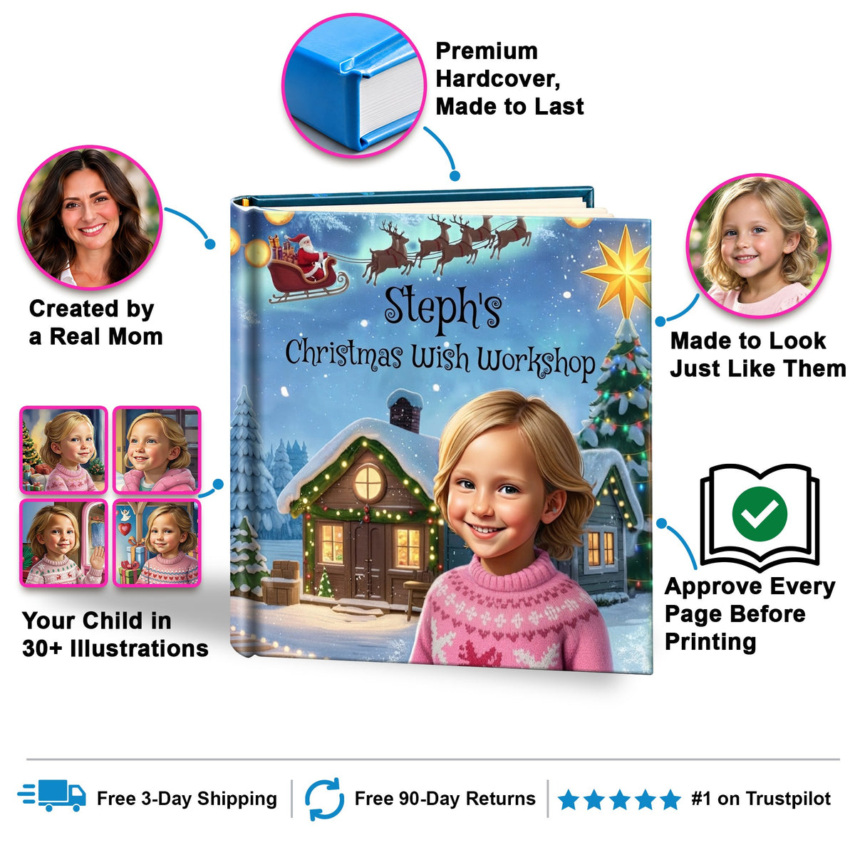Christmas Wish Workshop personalized storybook