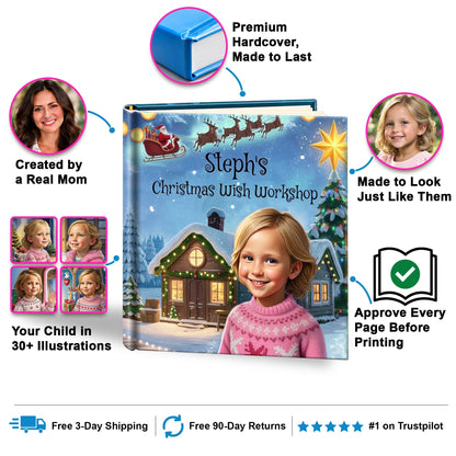Christmas Wish Workshop personalized storybook
