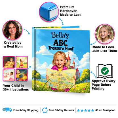 The ABC Treasure Hunt personalized storybook