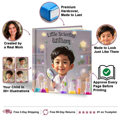 The Little Scientist personalized storybook