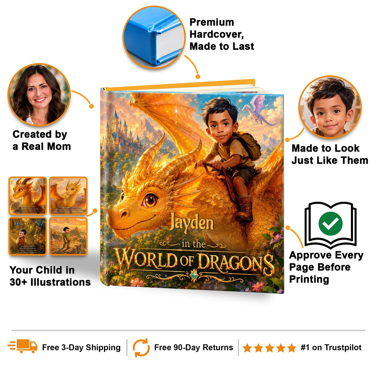 The World of Dragons personalized storybook