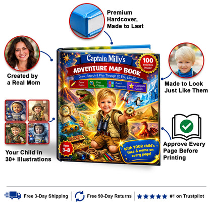 Captain Adventure Map Book personalized storybook