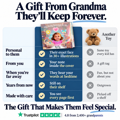 My Body Belongs To Me vs. a teddy bear — a gift from Grandma they'll keep forever