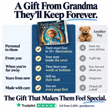 The Great Nature Camp Challenge vs. a teddy bear — a gift from Grandma they'll keep forever
