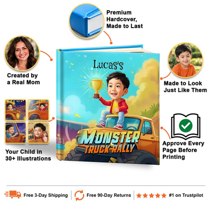 Monster Truck Rally personalized storybook
