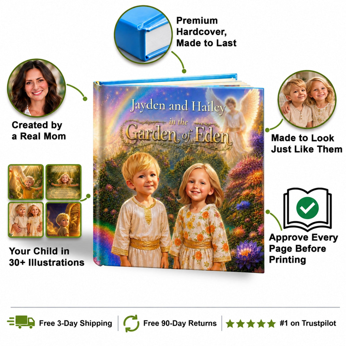 The Garden of Eden personalized storybook