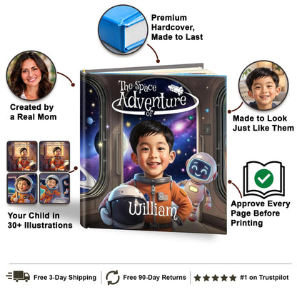 The Space Adventure personalized storybook