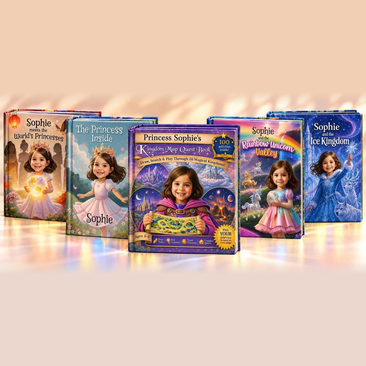 Personalized 5-book story series (girls)