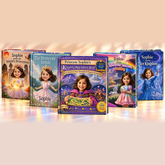 Personalized 5-book story series (girls)