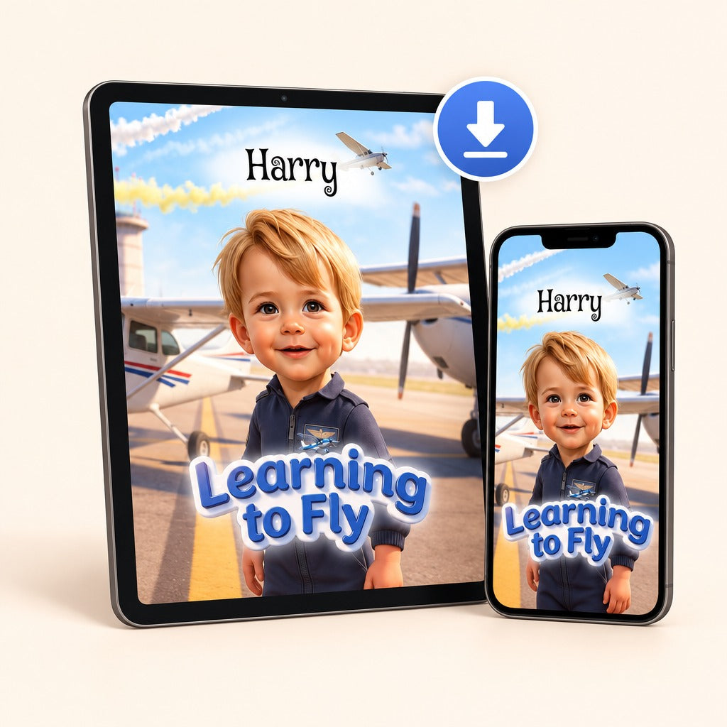 Digital copy of your personalized storybook on tablet and phone